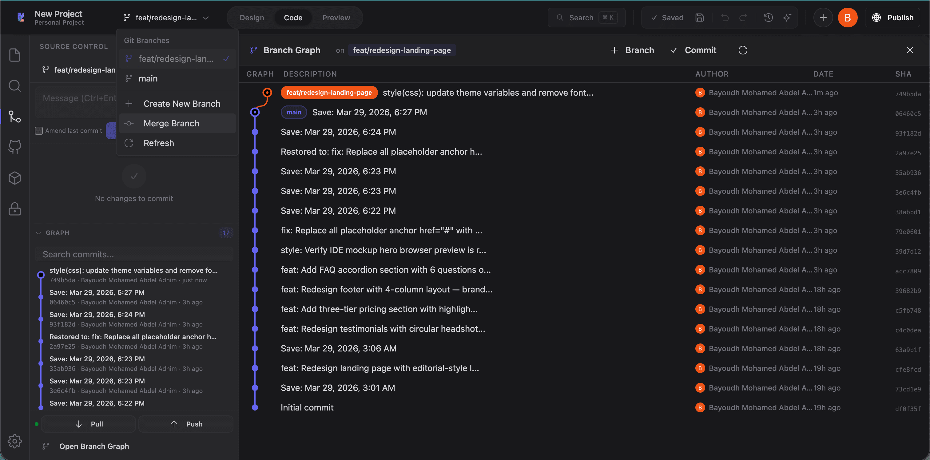 Git branches