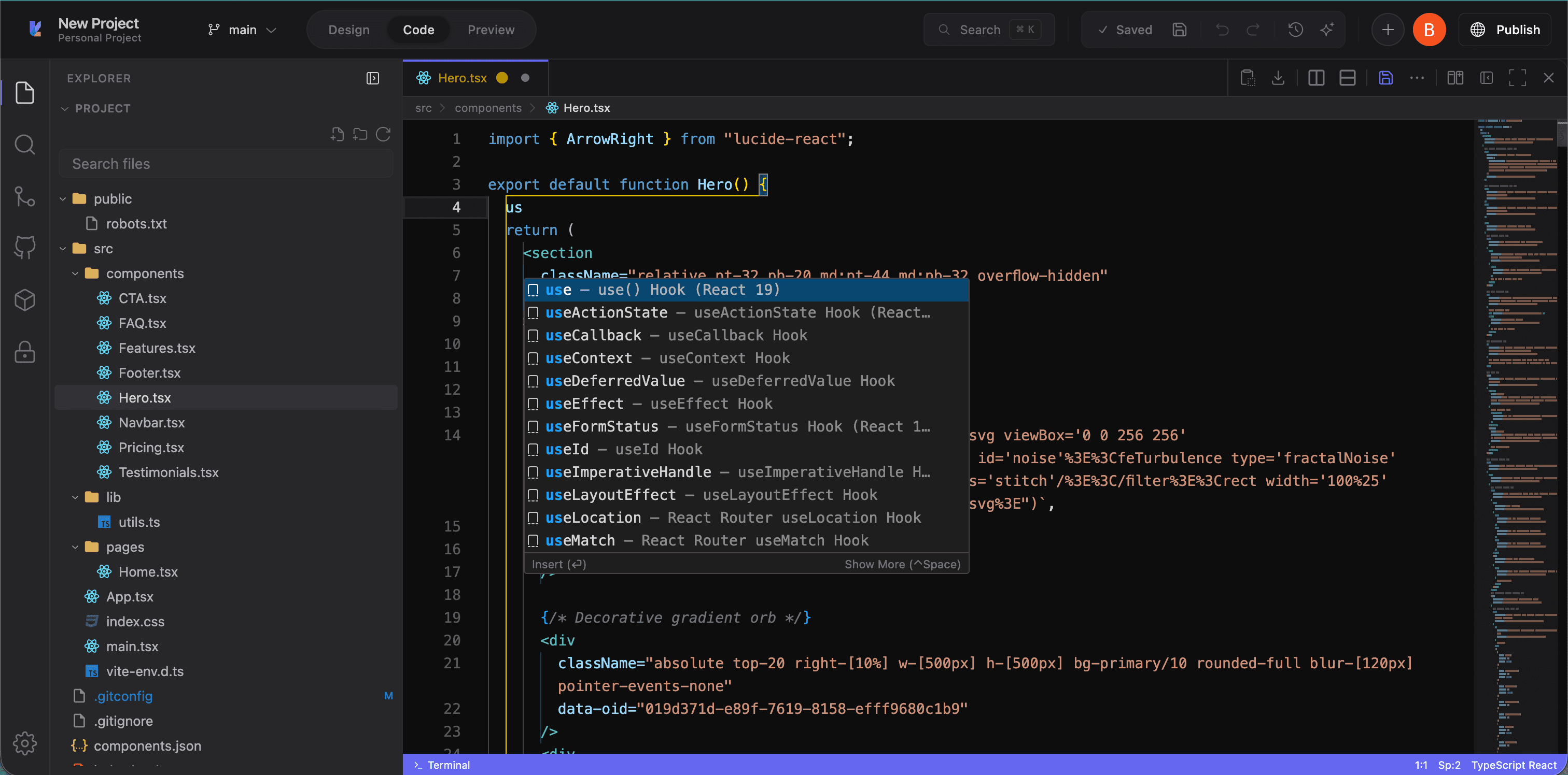 Code Editor with IntelliSense