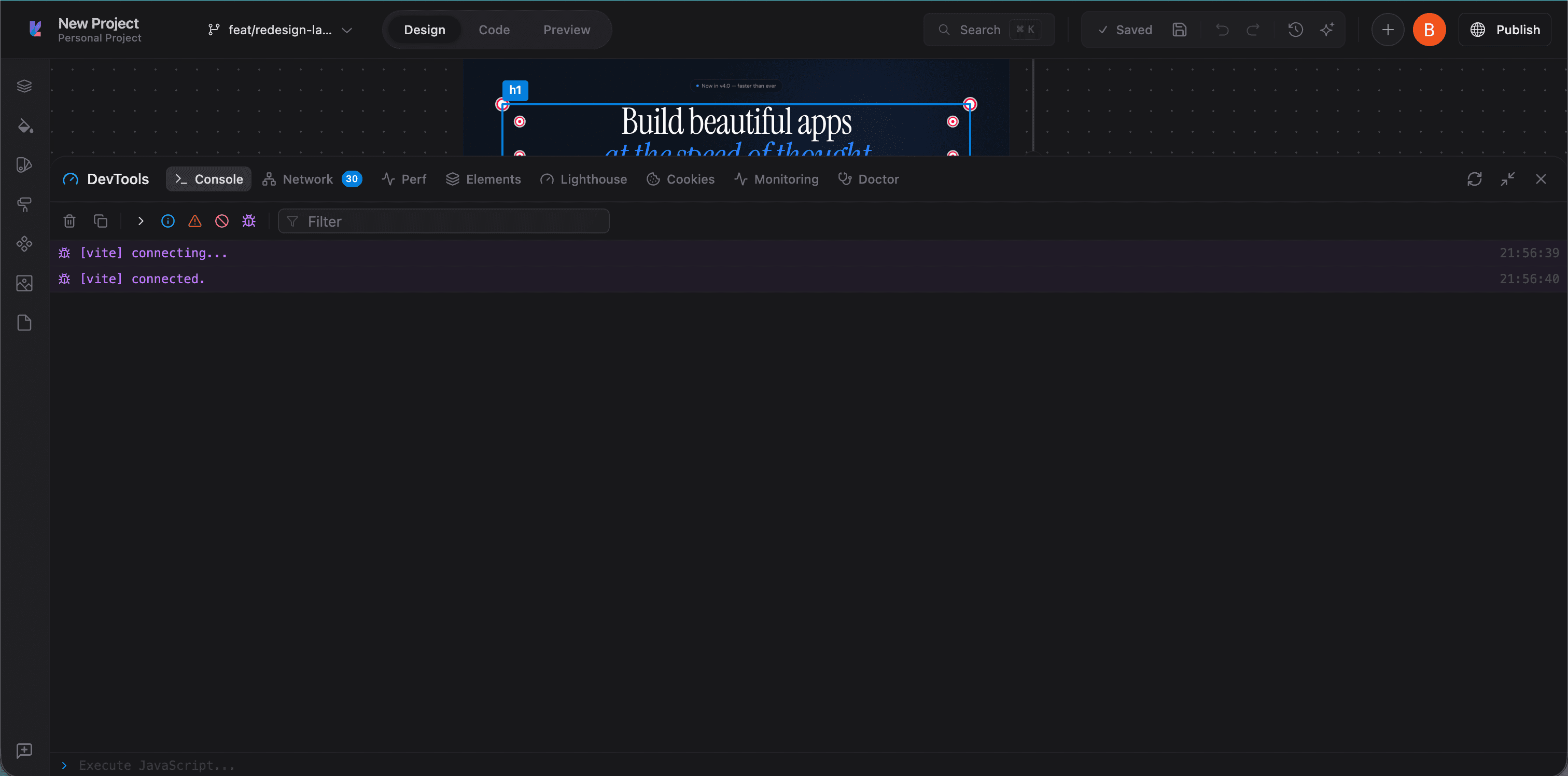 DevTools Console